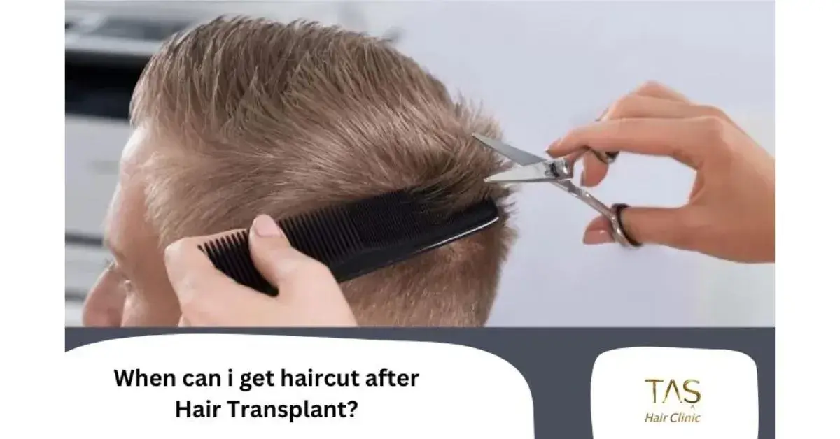 Haircut after hair transplant